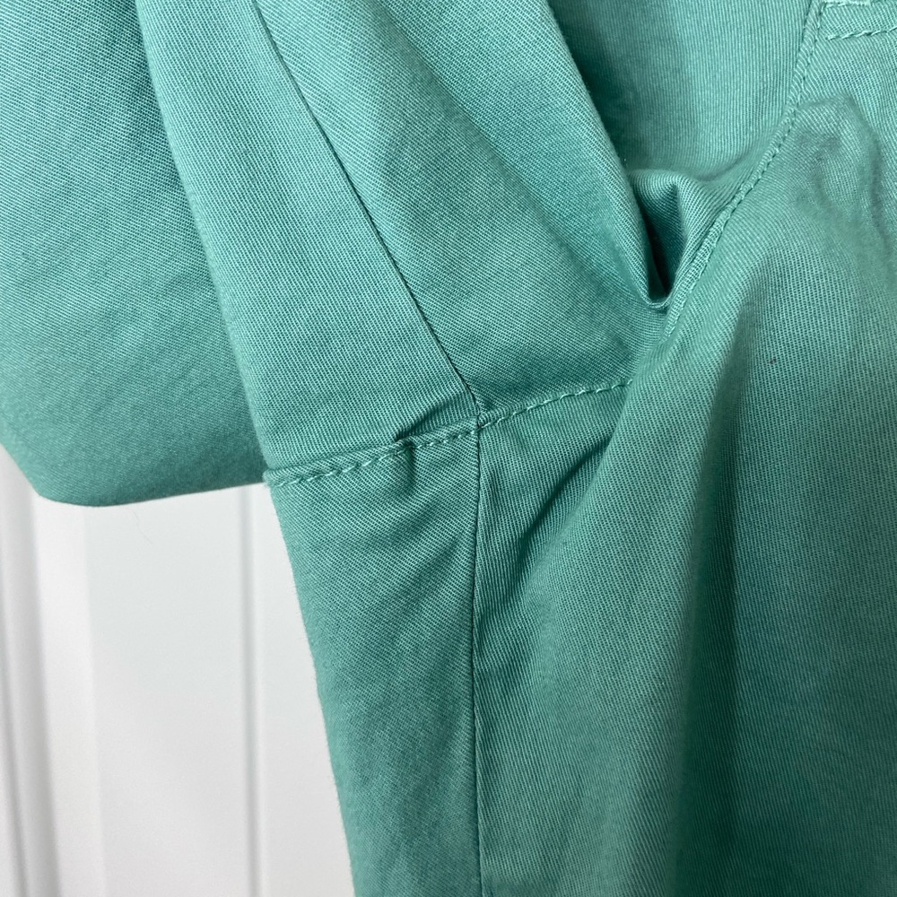 Gloria Vanderbilt women’s green soft waistband tie cinched hem capri pants 10 - Picture 2 of 9